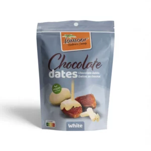 Witte chocolade dadels 150gr